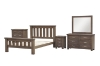 Picture of WESTMINSTER Solid Oak Bedroom Combo (Classic Walnut) - 5PC Queen Size