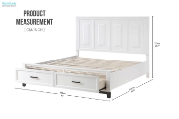 Picture of CLOUDLAND Bed Frame with Storage in Queen Size