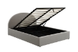 Picture of HOFFMAN Fabric Bed Frame with Gas Lift Storage (Gray) - Queen Size