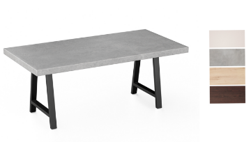 Picture of SYNERGYPLUS Modular Dining System - 63"/71"/78.5" Table Top in 4 Colors with H28.5" Metal Legs