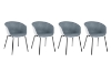 Picture of 【PACK OF 4】FUSION Fabric Arm Chair (Grey)
