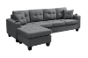 Picture of KLARA Reversible Sectional Sofa with Cupholders (Dark Grey) 