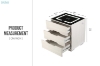 Picture of PALIS Nightstand with Wireless Charging & USB/ USC Port & LED Lights ( White)