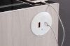 Picture of PALIS Nightstand with Wireless Charging & USB/ USC Port & LED Lights ( White)