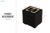Picture of PALIS Nightstand with Wireless Charging & USB/ USC Port & LED Lights ( Black)