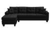 Picture of KLARA Reversible Sectional Sofa with Cupholders (Black)