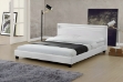 Picture of MOBBY Air Leather Bed Frame with LED Color Changing in Eastern King Size (White)