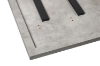 Picture of SYNERGYPLUS Modular Dining System - 63"/71"/78.5" Thick Table Top in 4 Colors with Square Metal Legs