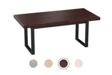 Picture of SYNERGYPLUS Modular Dining System - 63"/71"/78.5" Thick Table Top in 4 Colors with Square Metal Legs