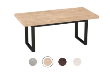 Picture of SYNERGYPLUS Dining Table with Square Metal Legs (Natural Oak) - 71"x35.5"