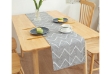 Picture of SINGLE-SIDED Printed Table Runner/Bed Runner (Grey Stripes) - 13"x63"