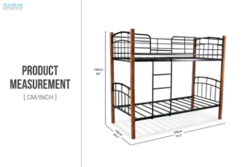 Picture of MINDY Twin-Twin Metal Bunk Bed