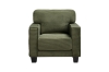 Picture of HERBERT Corduroy Sofa Range (Green) - Loveseat + Sofa Set