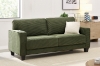 Picture of HERBERT Corduroy Sofa Range (Green) - Loveseat + Sofa Set