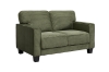 Picture of HERBERT Corduroy Sofa Range (Green) - Loveseat + Sofa Set