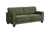 Picture of HERBERT Corduroy Sofa Range (Green) - Loveseat + Sofa Set