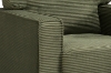 Picture of HERBERT Corduroy Sofa Range (Green) - Loveseat + Sofa Set