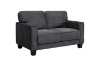 Picture of HERBERT Corduroy Sofa Range (Grey) - Loveseat + Sofa Set