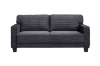 Picture of HERBERT Corduroy Sofa Range (Grey) - Loveseat + Sofa Set