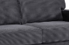 Picture of HERBERT Corduroy Sofa Range (Grey) - Loveseat + Sofa Set