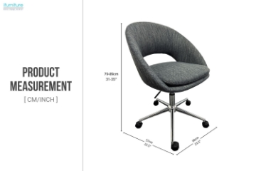 Picture of ALEXA Height Adjustable Office Chair(Grey)