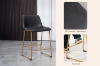 Picture of KRISTA Bar Chair with Golden Legs (Black) - 2 Chairs in 1 Carton
