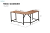 Picture of VITALI 59" L-Shaped Computer Desk (Light Walnut)
