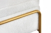 Picture of SEIDON Rectangular Storage Fabric Ottoman (White)