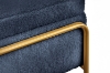 Picture of SEIDON Rectangular Storage Fabric Ottoman (Blue)