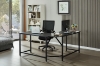 Picture of VITALI 59" L-Shaped Computer Desk (Black) 
