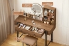 Picture of RISSMY Dressing Table with LED Mirror and Swivel Makeup Stool Set