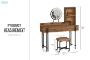 Picture of RISSMY Dressing Table with LED Mirror and Swivel Makeup Stool Set