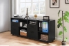 Picture of HARKEN 2-Drawer Cabinet with Wheels (Black)