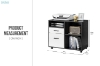 Picture of HARKEN 2-Drawer Cabinet with Wheels (Black&White)