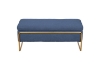 Picture of SEIDON Rectangular Storage Fabric Ottoman (Blue)