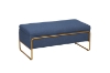Picture of SEIDON Rectangular Storage Fabric Ottoman (Blue)