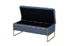 Picture of SEIDON Rectangular Storage Fabric Ottoman (Blue)