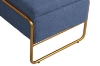 Picture of SEIDON Rectangular Storage Fabric Ottoman (Blue)