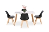 Picture of EFRON 5PC Dining Set (Black) - 55" Table