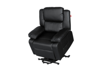 Picture of MATTHEW Zero Gravity Power Lift Recliner Chair *Twin Motor with Adjustable Headrest (Black)