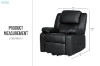 Picture of MATTHEW Power Lift Recliner Chair *Twin Motor with Adjustable Headrest (Black)