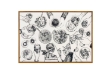 Picture of The Art of Grey Countryside Canvas Painting Wooden Frame Wall Art in 2 Sizes