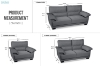 Picture of SOMARA 3/2/1 Seater Sofa Range (Dark Grey)