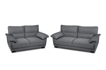 Picture of SOMARA 3/2/1 Seater Sofa Range (Dark Grey) - Loveseat+Sofa Set