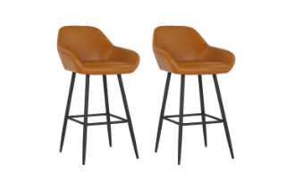 Picture of GOMEZ Accent Bar Chair (Yellow) - 2 Chairs in 1 Carton