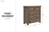 Picture of WESTMINSTER 5-Drawer Solid Oak Chest (Classic Walnut)