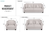 Picture of TURON 3/2/1 Seater Sofa Range (Beige)