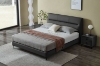 Picture of CUBA Genuine Leather Bed Frame in Queen/Eastern King Sizes (Dark Grey)