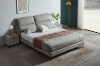Picture of ROMEO Genuine Leather Bed Frame in Queen/Eastern King Sizes (Light Grey) 