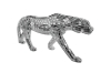 Picture of GEKO Large Silver Leopard Ornament Home Decoration (37.5"x15.5")